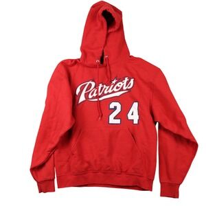 Jerzees Potomac Patriots 24 Alex Grose Red Hoodie Sweatshirt Mens Medium NuBlend
